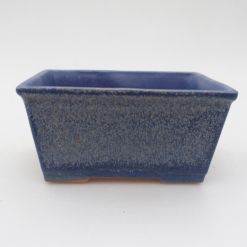 Ciotola bonsai in ceramica 11,5 x 9 x 5,5 cm, colore blu