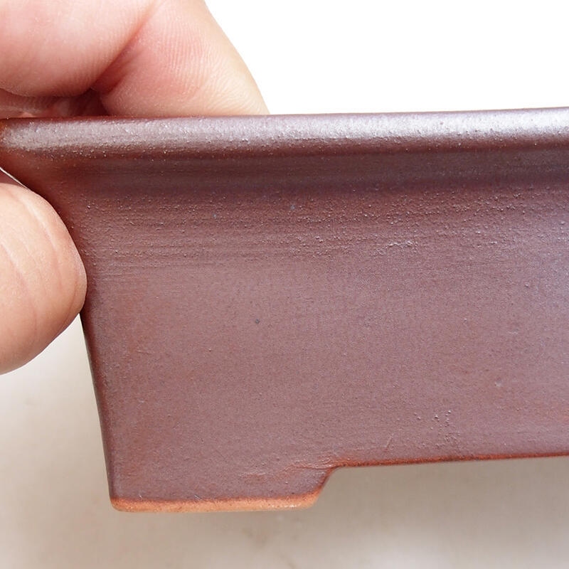 Ciotola bonsai in ceramica 11,5 x 9 x 5 cm, marrone