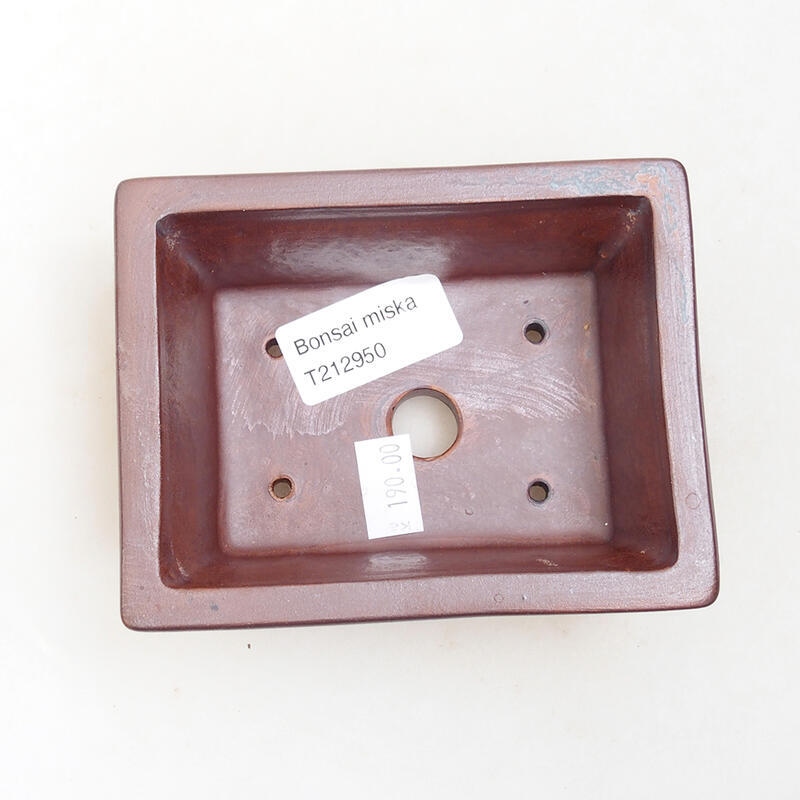Ciotola bonsai in ceramica 11,5 x 9 x 5 cm, marrone