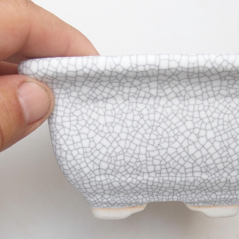 Ciotola bonsai in ceramica 11 x 11 x 6,5 cm, colore raku