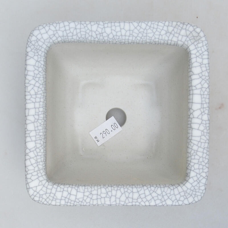 Ciotola bonsai in ceramica 11 x 11 x 6,5 cm, colore raku