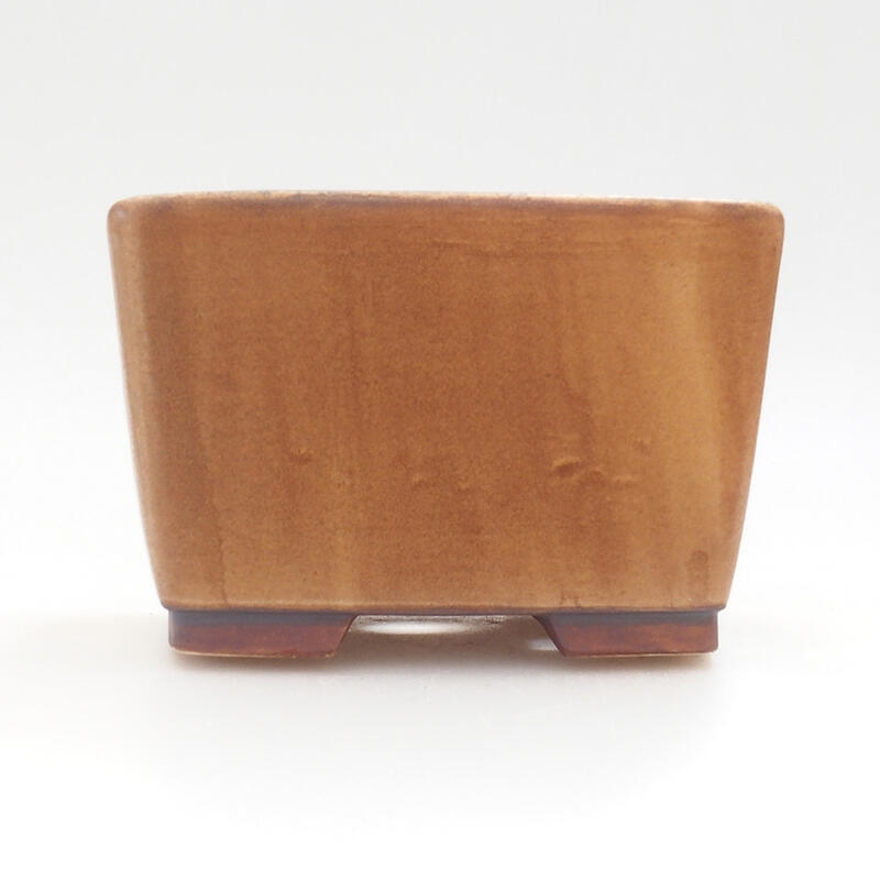 Ciotola bonsai in ceramica 11 x 11 x 8 cm, arancione