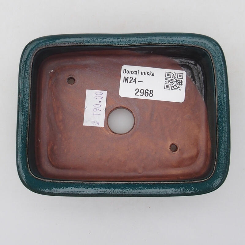 Ciotola bonsai in ceramica 11 x 8 x 3 cm, verde