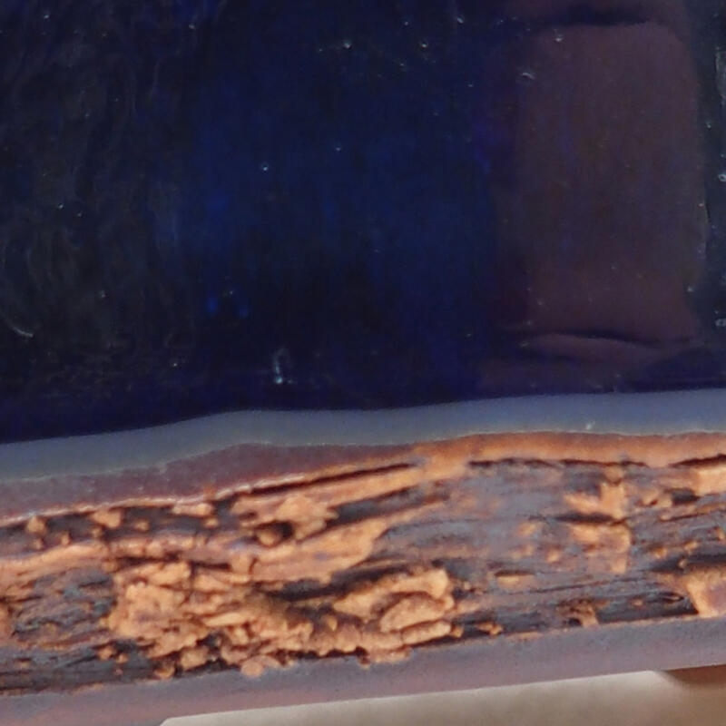 Ciotola bonsai in ceramica 11 x 8 x 4,5 cm, colore blu