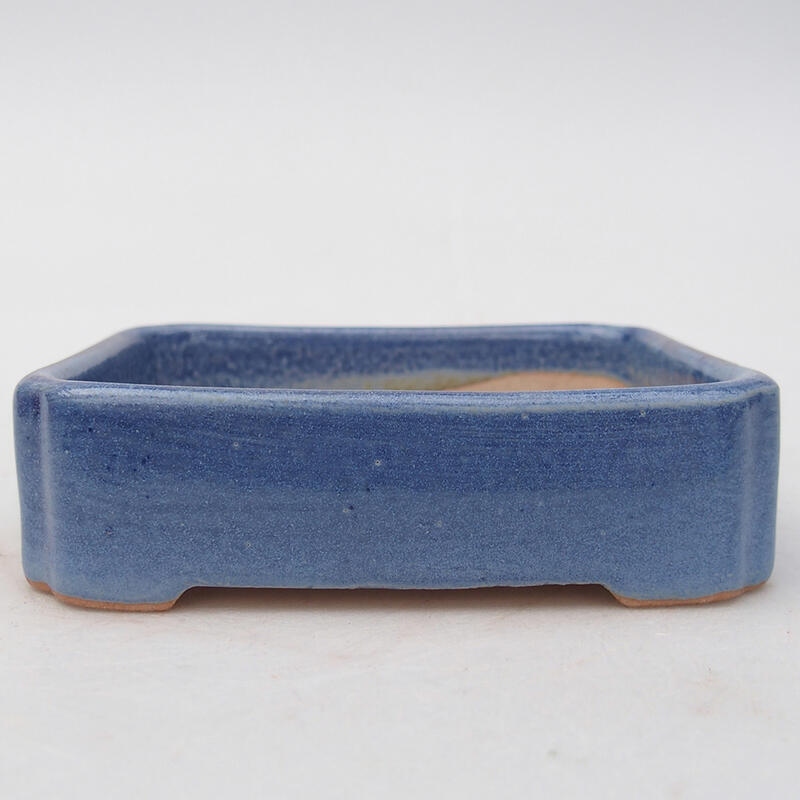 Ciotola bonsai in ceramica 11 x 9,5 x 3 cm, colore blu