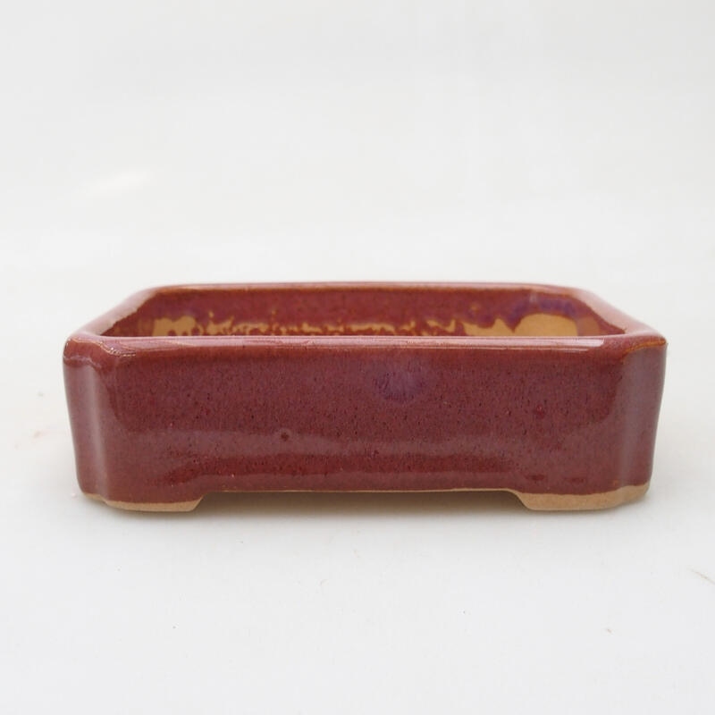 Ciotola bonsai in ceramica 11 x 9 x 3 cm, rosa