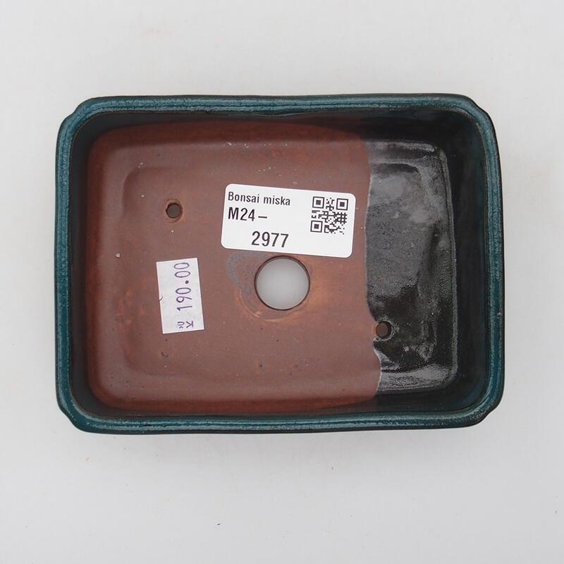 Ciotola bonsai in ceramica 11 x 9 x 3 cm, verde
