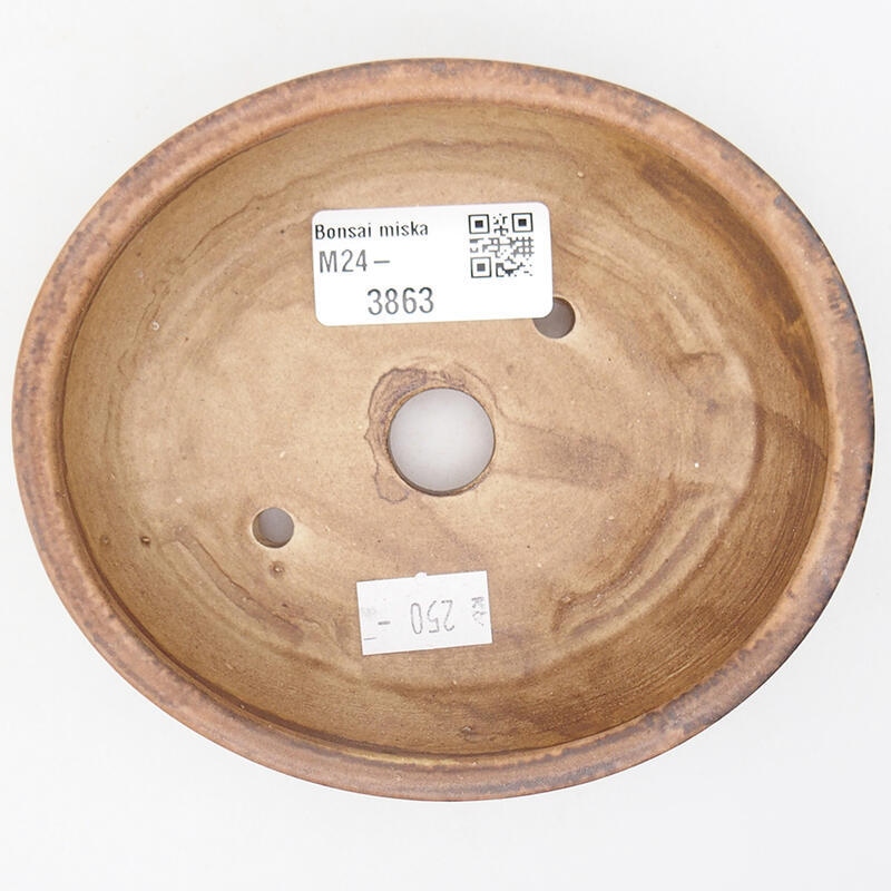 Ciotola per bonsai in ceramica 12,5 x 10,5 x 3,5 cm, rosa