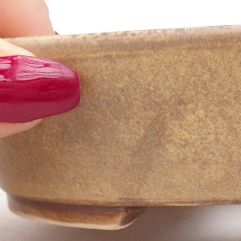 Ciotola bonsai in ceramica 12,5 x 10,5 x 3,5 cm, verde