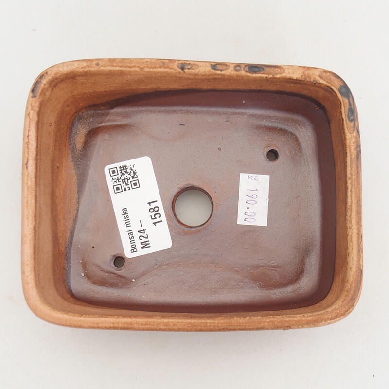 Ciotola bonsai in ceramica 12,5 x 10 x 4 cm, rosa