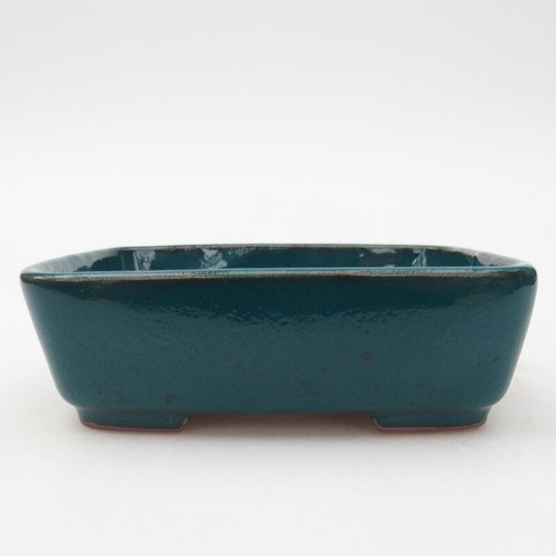 Ciotola per bonsai in ceramica 12 x 10 x 4 cm, verde