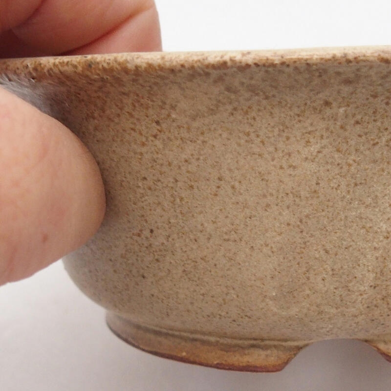 Ciotola per bonsai in ceramica 12 x 12 x 5 cm, marrone