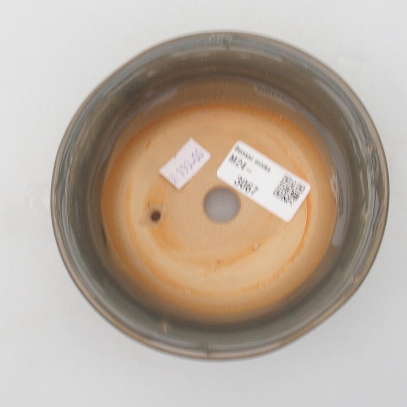 Ciotola bonsai in ceramica 12 x 12 x 5 cm, grigio