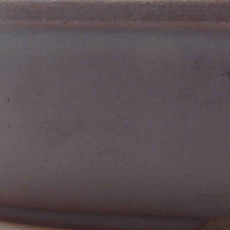 Ciotola bonsai in ceramica 12 x 8,5 x 3 cm, colore metallo