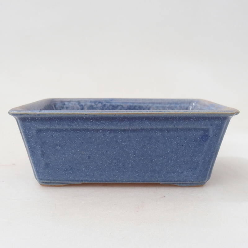 Ciotola bonsai in ceramica 12 x 8,5 x 4,5 cm, colore blu