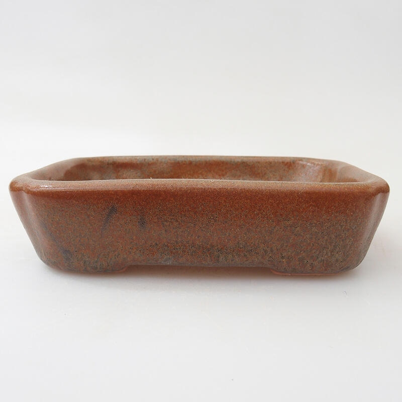 Ciotola per bonsai in ceramica 12 x 9 x 3 cm, marrone