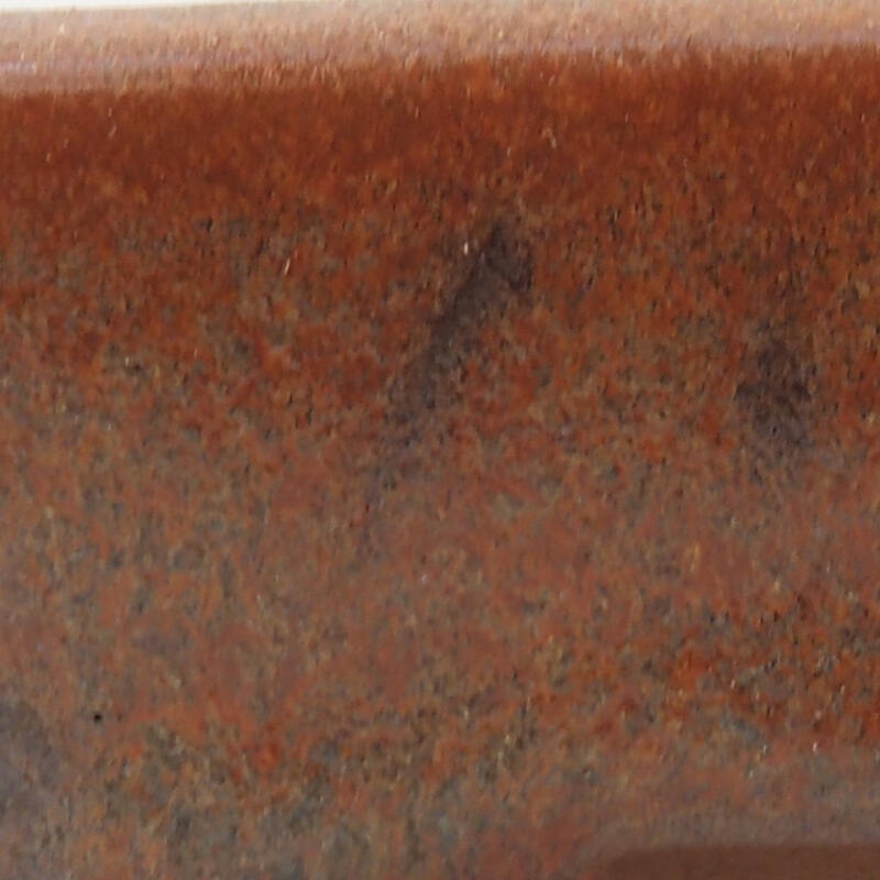 Ciotola per bonsai in ceramica 12 x 9 x 3 cm, marrone