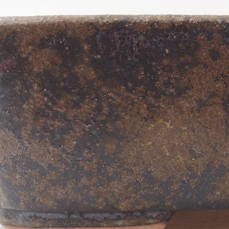 Ciotola per bonsai in ceramica 12 x 9 x 3 cm, marrone