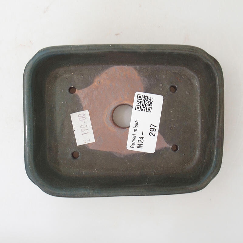 Ciotola bonsai in ceramica 12 x 9 x 3 cm, grigio