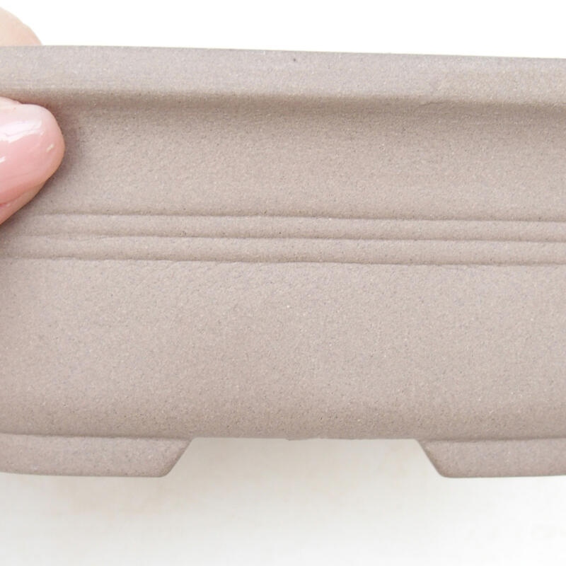 Ciotola per bonsai in ceramica 13,5 x 11 x 5,5 cm, colore nero