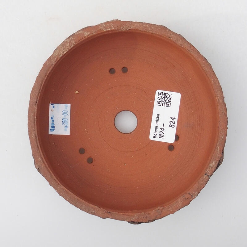Ciotola per bonsai in ceramica 13,5 x 13,5 x 4 cm, marrone