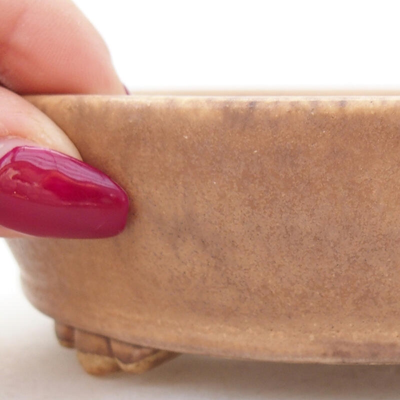 Ciotola bonsai in ceramica 13,5 x 13,5 x 4 cm, rosa