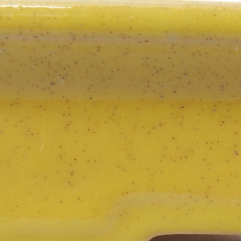 Ciotola bonsai in ceramica 13 x 10 x 3,5 cm, giallo