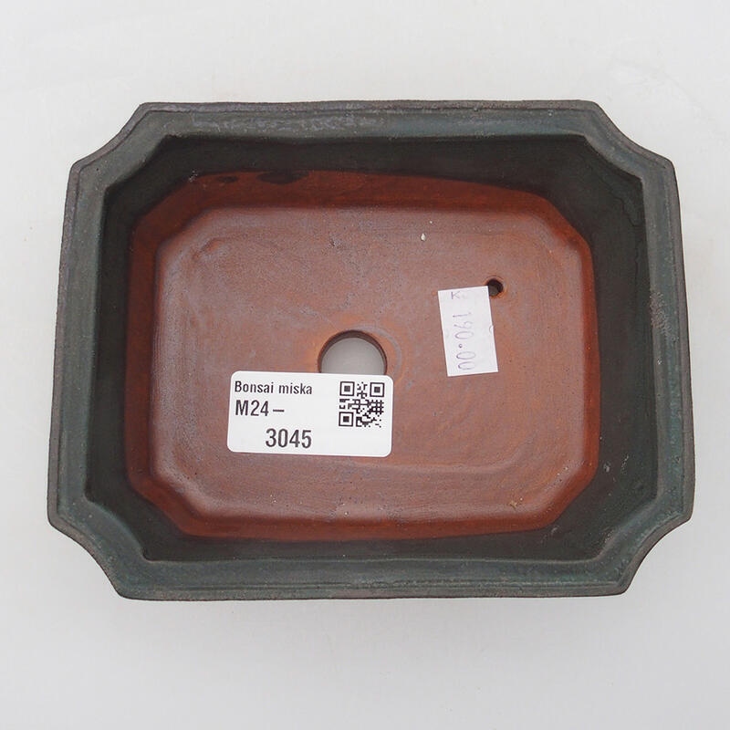 Ciotola bonsai in ceramica 13 x 10 x 4 cm, grigio