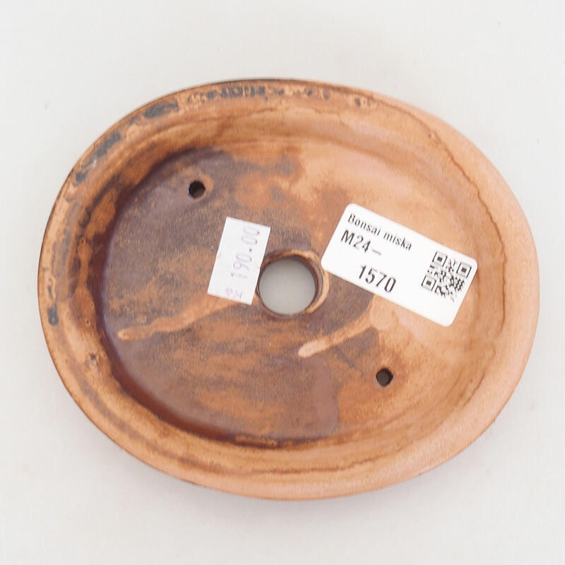 Ciotola bonsai in ceramica 13 x 11 x 2,5 cm, rosa