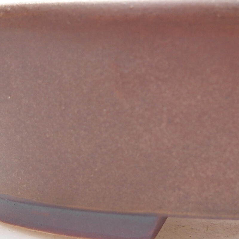 Ciotola per bonsai in ceramica 13 x 11 x 3,5 cm, marrone