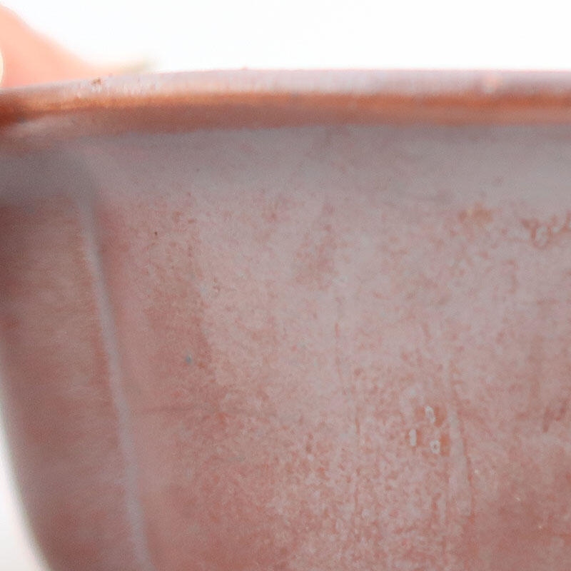 Ciotola bonsai in ceramica 13 x 11 x 6 cm, colore metallo