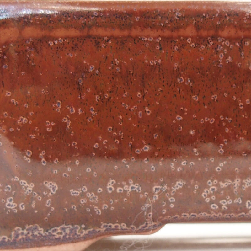 Ciotola per bonsai in ceramica 13 x 9,5 x 5 cm, marrone