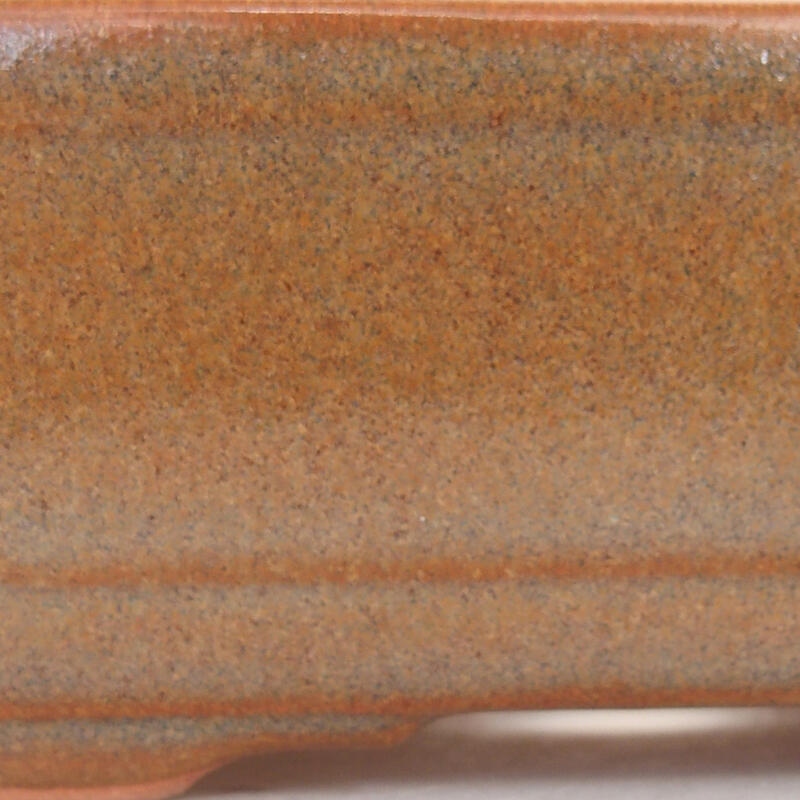 Ciotola per bonsai in ceramica 13 x 9,5 x 5 cm, marrone