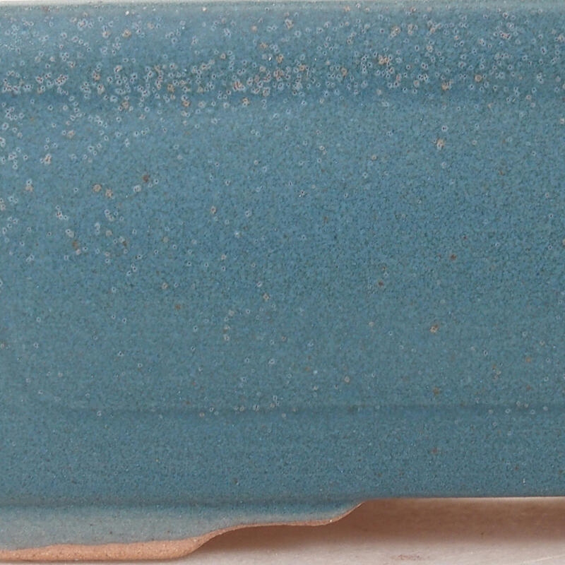 Ciotola bonsai in ceramica 13 x 9,5 x 5 cm, colore blu