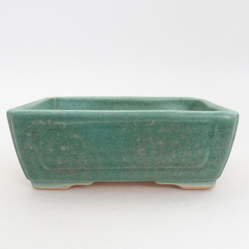 Ciotola bonsai in ceramica 13 x 9,5 x 5 cm, verde