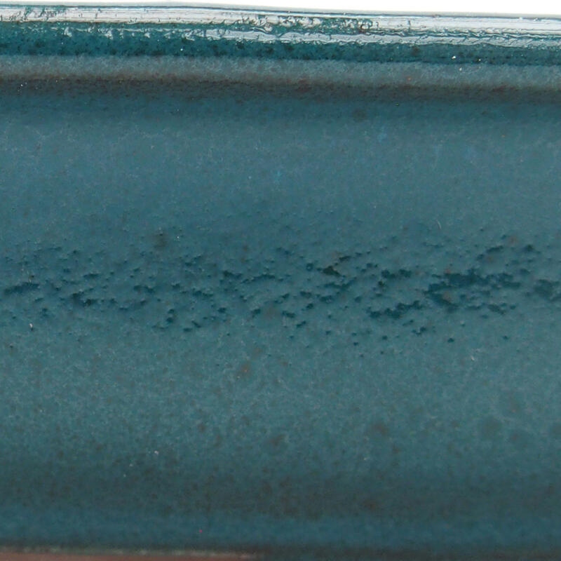 Ciotola per bonsai in ceramica 14,5 x 10,5 x 4 cm, verde