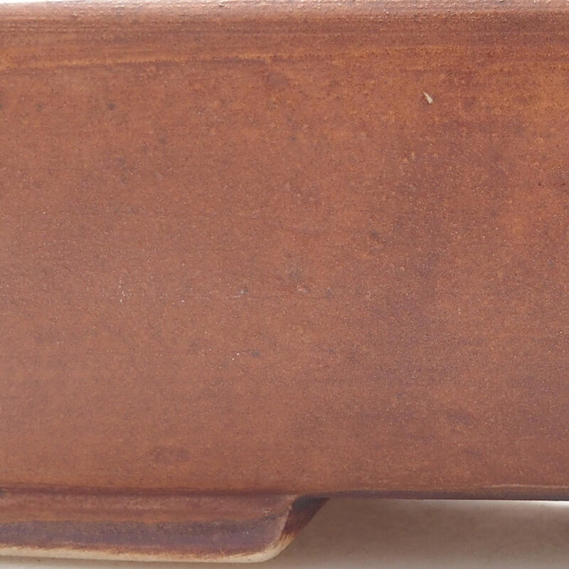 Ciotola per bonsai in ceramica 14,5 x 12 x 4 cm, colore marrone