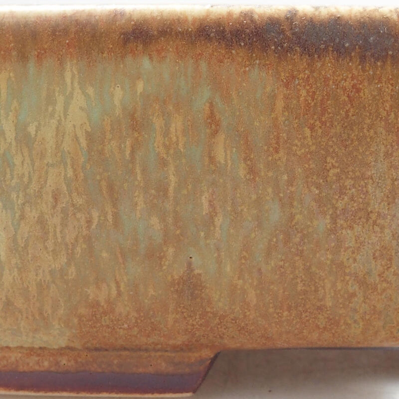 Ciotola per bonsai in ceramica 14,5 x 12 x 4 cm, verde