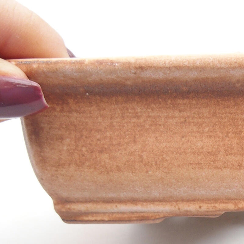 Ciotola bonsai in ceramica 14 x 10,5 x 4 cm, rosa