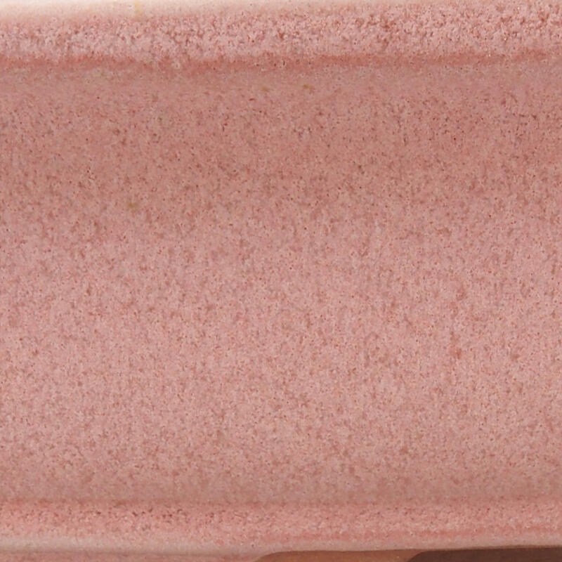 Ciotola bonsai in ceramica 14 x 10,5 x 4 cm, rosa