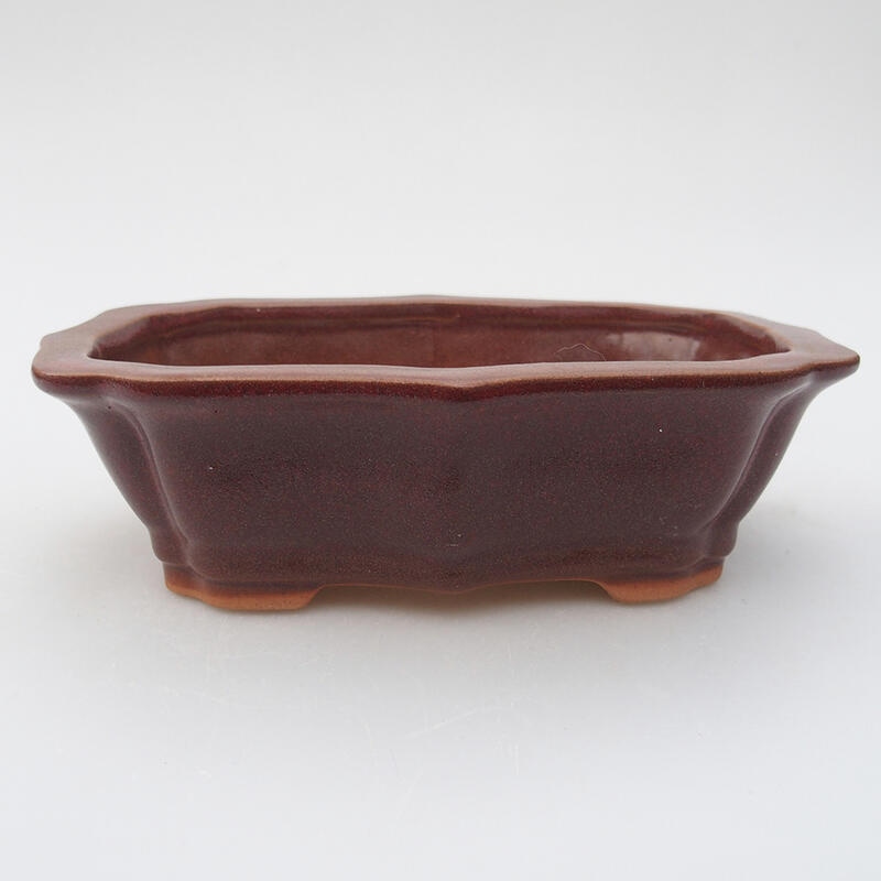 Ciotola bonsai in ceramica 14 x 10 x 4 cm, rosa