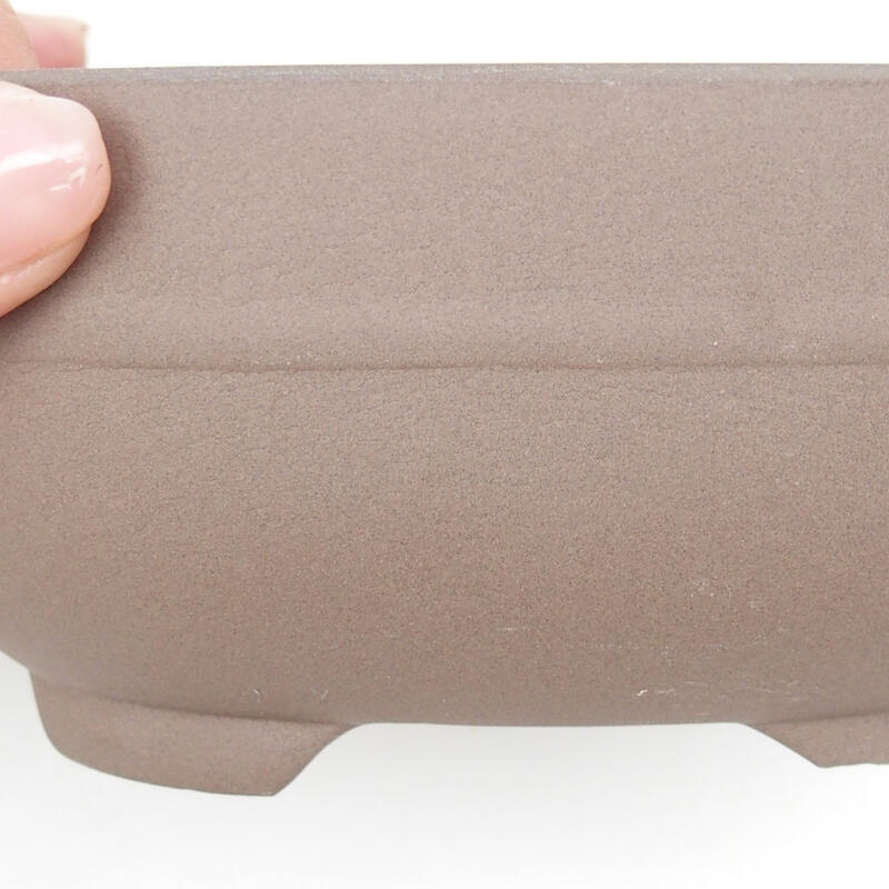 Ciotola per bonsai in ceramica 14 x 10 x 6 cm, colore nero