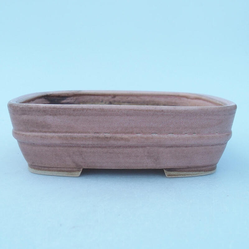 Ciotola bonsai in ceramica 14 x 11,5 x 4,5 cm, rosa