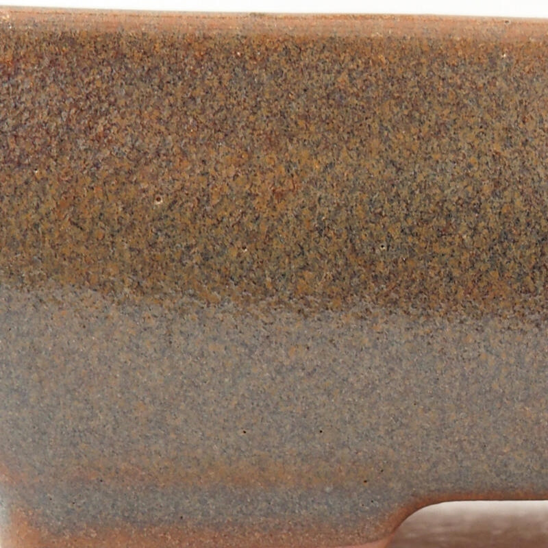 Ciotola per bonsai in ceramica 14 x 11 x 4 cm, marrone