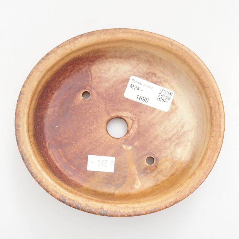 Ciotola bonsai in ceramica 14 x 13 x 4 cm, arancione