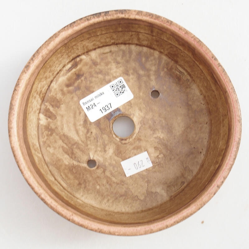 Ciotola per bonsai in ceramica 15,5 x 15,5 x 5 cm, rosa