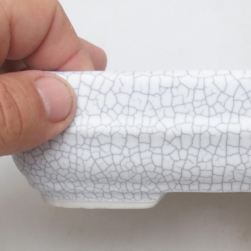 Ciotola bonsai in ceramica 15 x 10,5 x 4,5 cm, colore raku