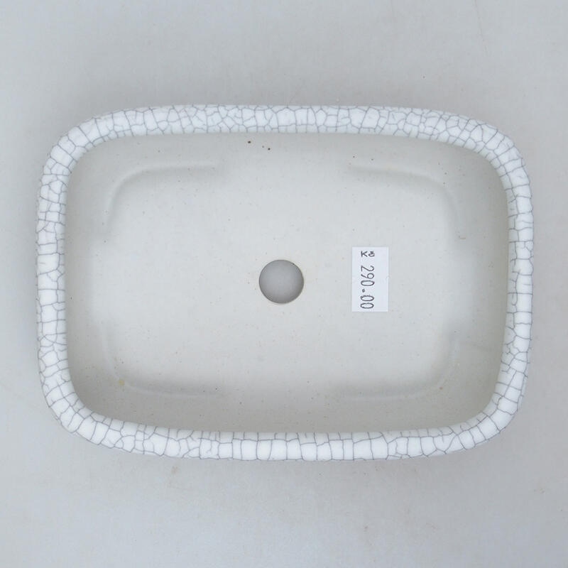 Ciotola bonsai in ceramica 15 x 10,5 x 4,5 cm, colore raku