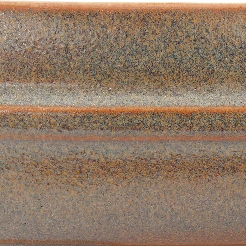 Ciotola per bonsai in ceramica 15 x 12,5 x 4,5 cm, marrone