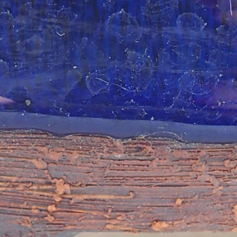 Ciotola per bonsai in ceramica 15 x 12,5 x 6,5 cm, colore blu